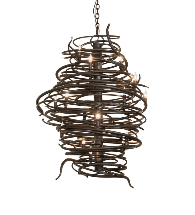 Meyda Tiffany - 273436 - 20 Light Chandelier - Cyclone - Oil Rubbed Bronze