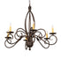 Meyda Tiffany - 273531 - Six Light Chandelier - Squire - Gilded Tobacco