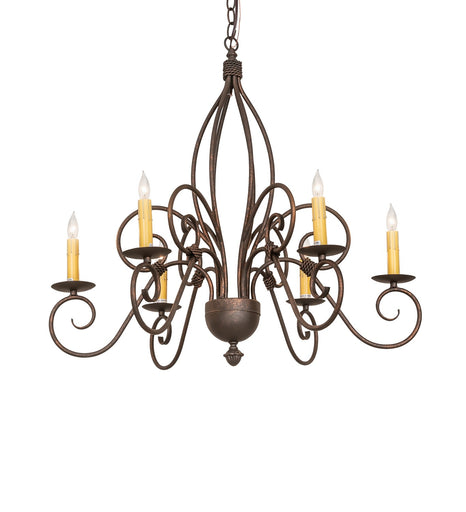 Squire Six Light Chandelier