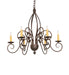 Meyda Tiffany - 273533 - Six Light Chandelier - Squire - Gilded Tobacco