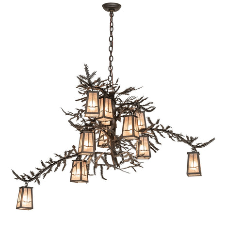 Pine Branch 12 Light Chandelier