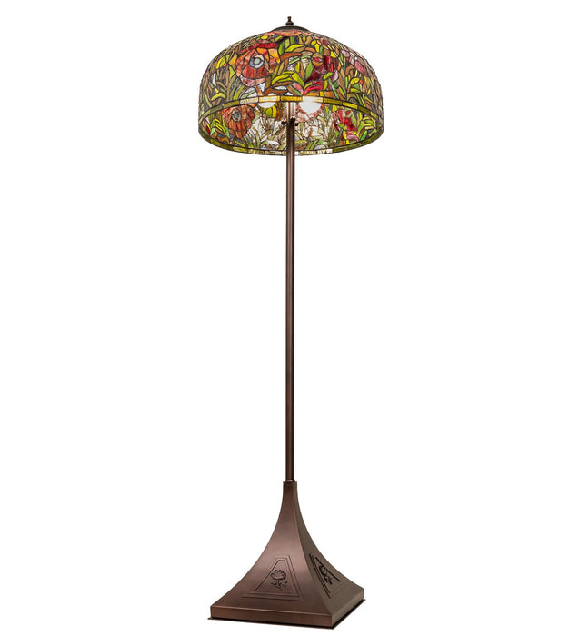 Meyda Tiffany - 273777 - Two Light Floor Lamp - Tiffany Poppy
