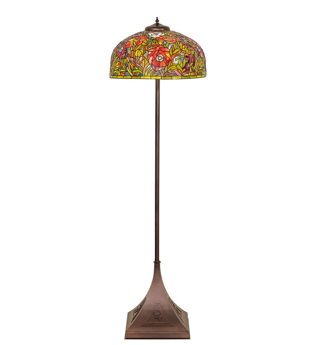 Meyda Tiffany - 273777 - Two Light Floor Lamp - Tiffany Poppy