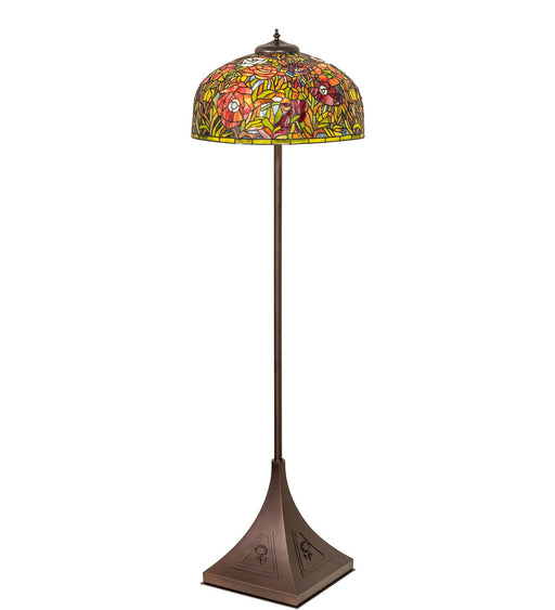 Meyda Tiffany - 273777 - Two Light Floor Lamp - Tiffany Poppy