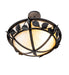 Meyda Tiffany - 273907 - Two Light Semi-Flushmount - Estelle - Wrought Iron