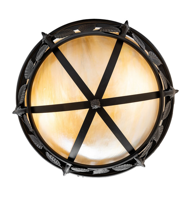 Meyda Tiffany - 273907 - Two Light Semi-Flushmount - Estelle - Wrought Iron