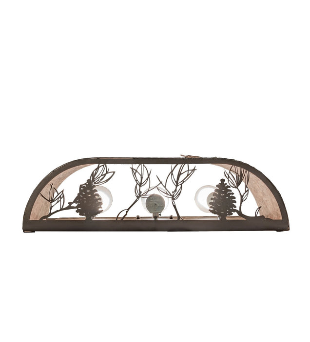 Meyda Tiffany - 274067 - Three Light Vanity - Lone Pine - Oil Rubbed Bronze
