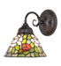 Meyda Tiffany - 274145 - One Light Wall Sconce - Tiffany Rosebush - Mahogany Bronze