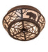 Meyda Tiffany - 274849 - Two Light Flushmount - Bear On The Loose - Cafe Noir