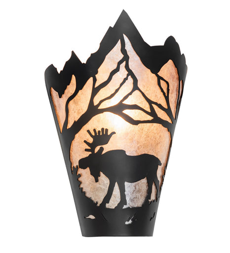 Moose At Dawn One Light Wall Sconce