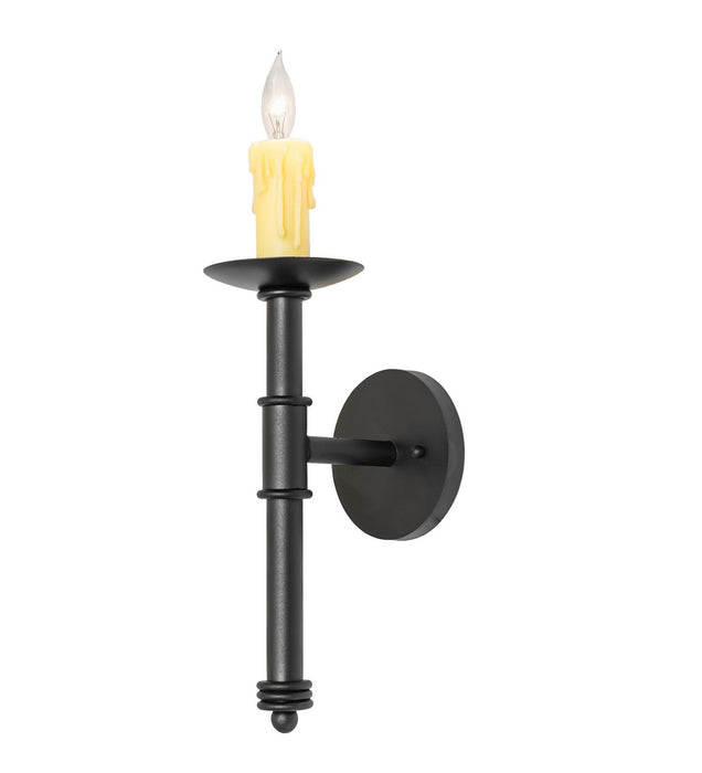 Meyda Tiffany - 275800 - One Light Wall Sconce - Amada - Textured Black