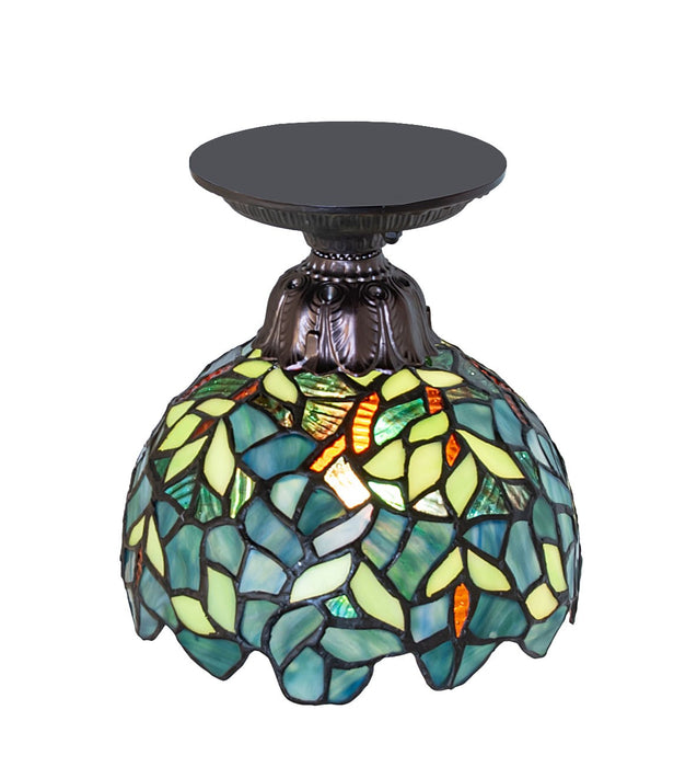 Meyda Tiffany - 276081 - One Light Flushmount - Nightfall Wisteria