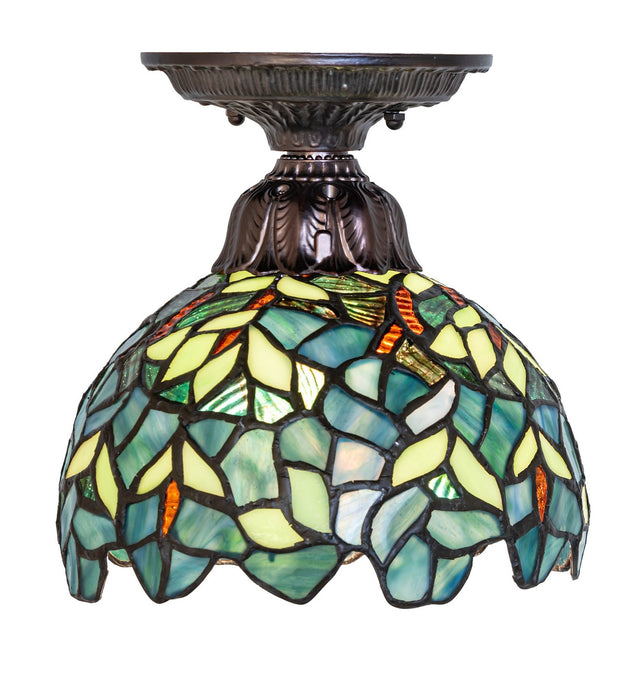 Meyda Tiffany - 276081 - One Light Flushmount - Nightfall Wisteria