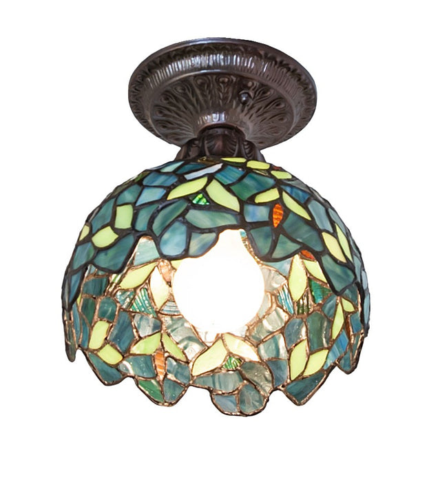 Meyda Tiffany - 276081 - One Light Flushmount - Nightfall Wisteria