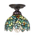 Meyda Tiffany - 276081 - One Light Flushmount - Nightfall Wisteria