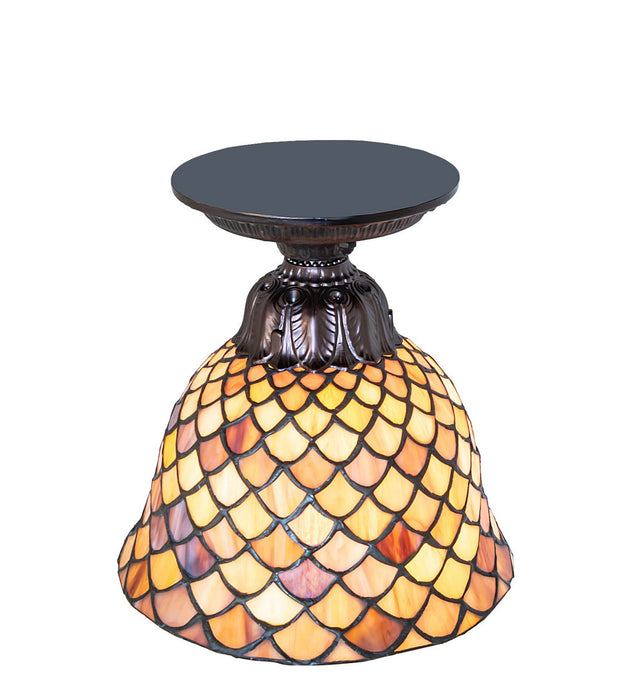 Meyda Tiffany - 276082 - One Light Flushmount - Tiffany Fishscale