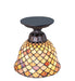 Meyda Tiffany - 276082 - One Light Flushmount - Tiffany Fishscale