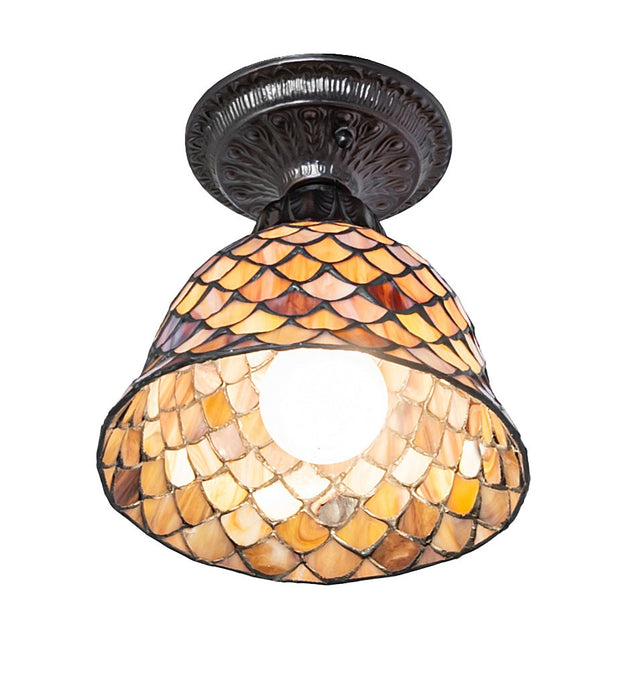 Meyda Tiffany - 276082 - One Light Flushmount - Tiffany Fishscale