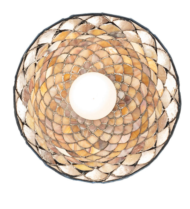 Meyda Tiffany - 276082 - One Light Flushmount - Tiffany Fishscale