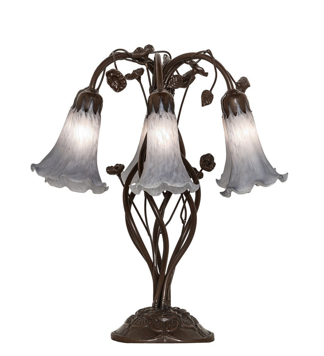 Meyda Tiffany - 255813 - Six Light Table Lamp - Gray - Mahogany Bronze