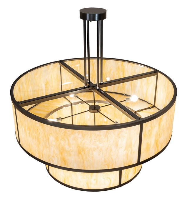 Meyda Tiffany - 258745 - Eight Light Pendant - Jayne - Timeless Bronze