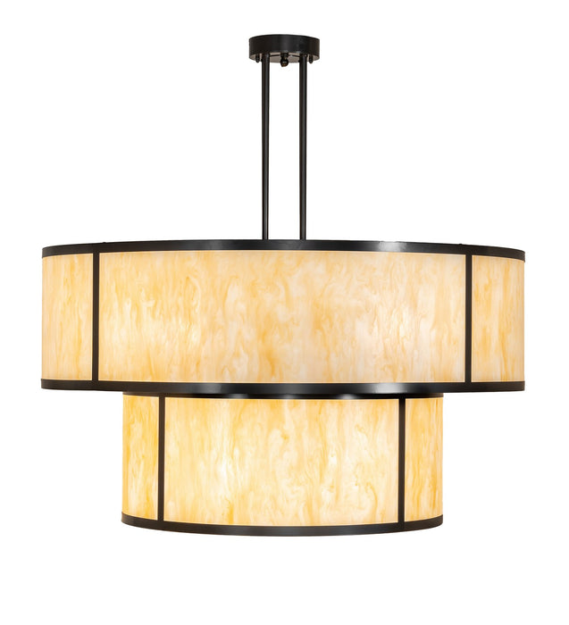 Meyda Tiffany - 258745 - Eight Light Pendant - Jayne - Timeless Bronze