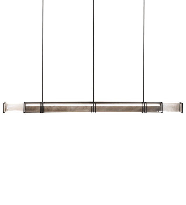 Meyda Tiffany - 258960 - LED Pendant - Quadrato - Solar Black/Gold Matte