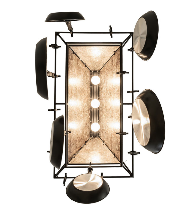 Meyda Tiffany - 273340 - Three Light Pot Rack - Moose At Lake - Textured Black