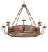 Meyda Tiffany - 273773 - Eight Light Chandelier - Delano - Gilded Tobacco