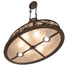 Meyda Tiffany - 273841 - Eight Light Pendant - Winter Pine - Copper Vein