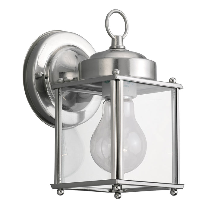 Generation Lighting - 8592-965 - One Light Outdoor Wall Lantern - New Castle - Antique Brushed Nickel