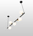 Meyda Tiffany - 274291 - Seven Light Island Pendant - Bola - Solar Black