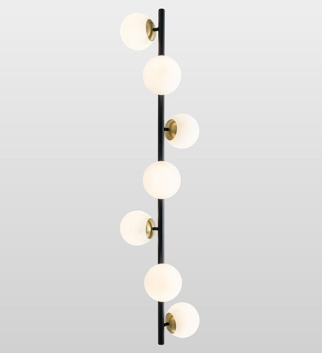 Meyda Tiffany - 274291 - Seven Light Island Pendant - Bola - Solar Black