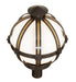 Meyda Tiffany - 274447 - One Light Post Mount - Orbital - ExtOil Rubbed Bronze & Goldtastic
