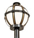 Meyda Tiffany - 274447 - One Light Post Mount - Orbital - ExtOil Rubbed Bronze & Goldtastic
