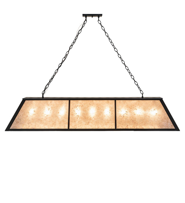 Meyda Tiffany - 274660 - Nine Light Pendant - Personalized - Black Satin Wrought Iron