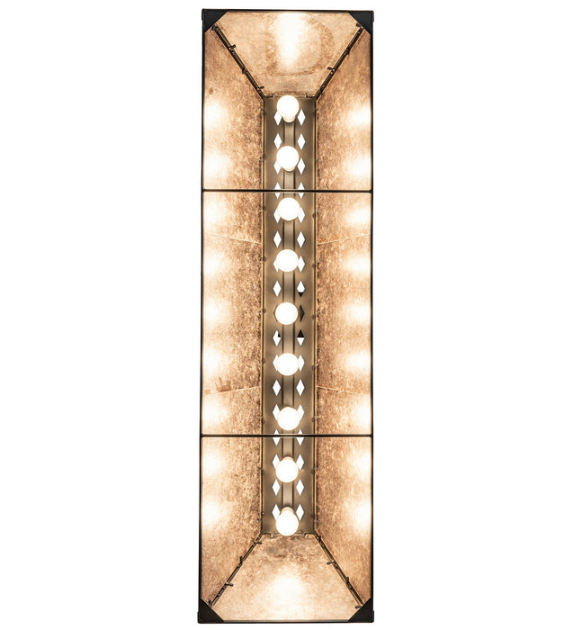 Meyda Tiffany - 274660 - Nine Light Pendant - Personalized - Black Satin Wrought Iron