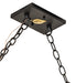 Meyda Tiffany - 274660 - Nine Light Pendant - Personalized - Black Satin Wrought Iron