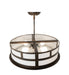 Meyda Tiffany - 274912 - Four Light Pendant - Smythe - Antique Copper