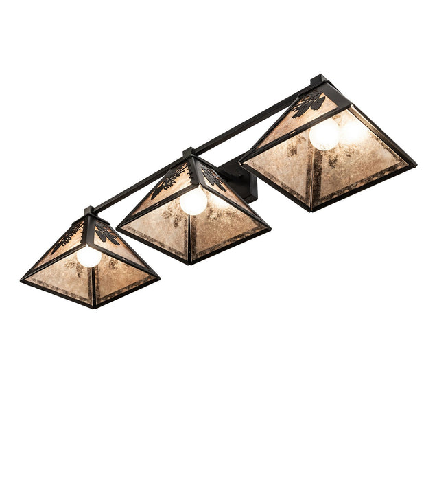 Meyda Tiffany - 275046 - Three Light Wall Sconce - Pinecone - Textured Black