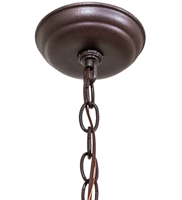 Meyda Tiffany - 275780 - One Light Mini Pendant - Miners Lantern - Distressed Rust