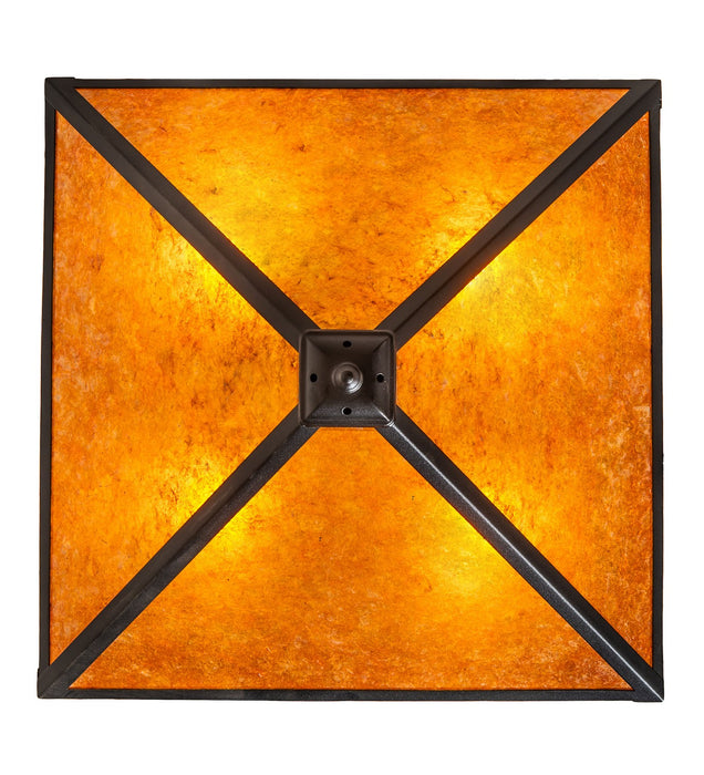 Meyda Tiffany - 277277 - Four Light Pendant - Mission - Textured Black