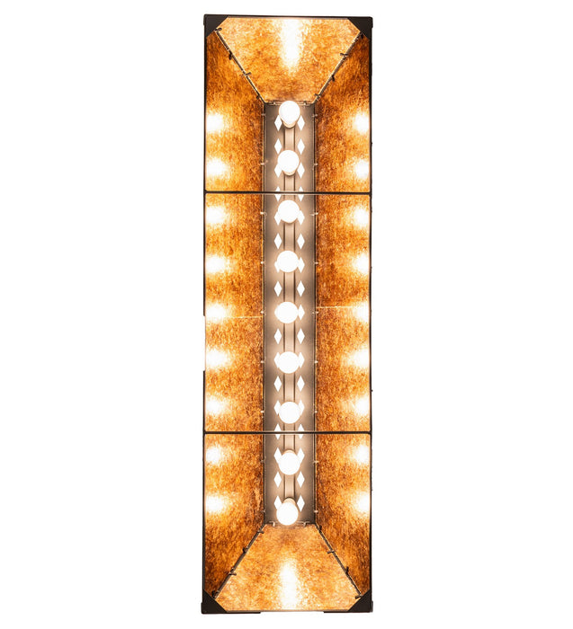 Meyda Tiffany - 278162 - Nine Light Pendant - Buffalo At Lake - Textured Black