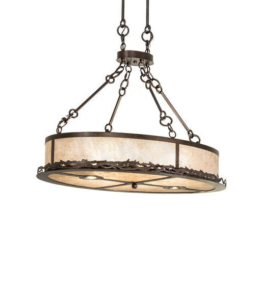 Meyda Tiffany - 278203 - Eight Light Pendant - Copper Vein