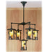 Meyda Tiffany - 51995 - Five Light Chandelier - Fulton - Craftsman Brown