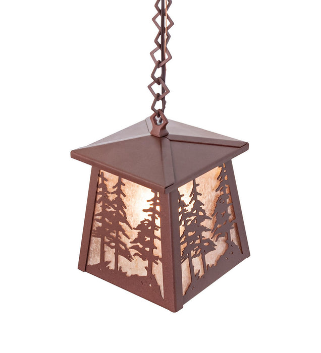 Meyda Tiffany - 66415 - One Light Mini Pendant - Tall Pines - Rust
