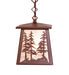 Meyda Tiffany - 66415 - One Light Mini Pendant - Tall Pines - Rust