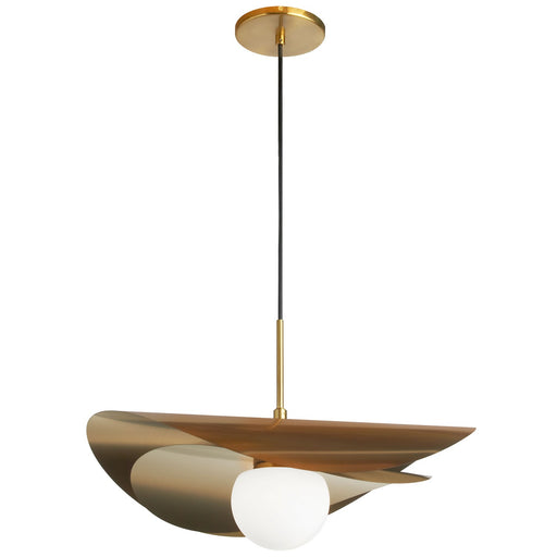 Paven LED Pendant Aged Brass
