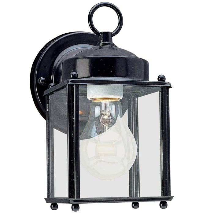 Generation Lighting - 8592-12 - One Light Outdoor Wall Lantern - New Castle - Black