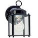 Generation Lighting - 8592-12 - One Light Outdoor Wall Lantern - New Castle - Black